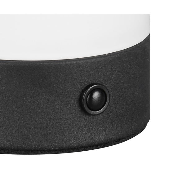 LED настолна лампа в матово бял цвят със стъклен абажур (височина 18 cm) Dooley – Trio-image-2