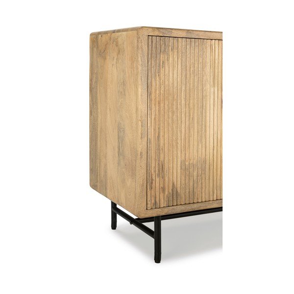 Скрин от масивно манго в естествен цвят 190x85x40 cm Mundra – MOME-image-3