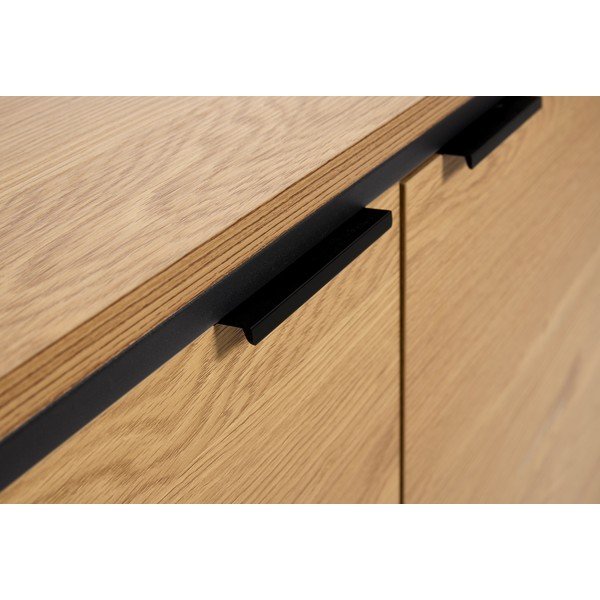 Скрин от декор от дъб  в естествен цвят 104,5x80x45 cm Cesura – Unique Furniture-image-4