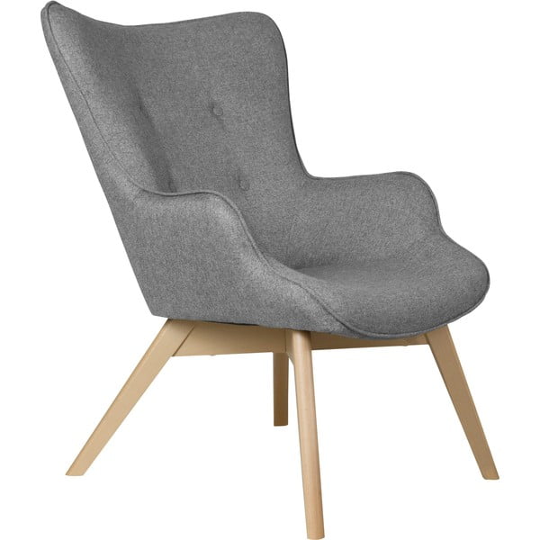 Сиво кресло Niko – Ropez