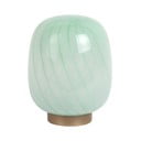 Светлозелена настолна лампа със стъклен абажур (височина 20 cm) Summer Globe – Leitmotiv