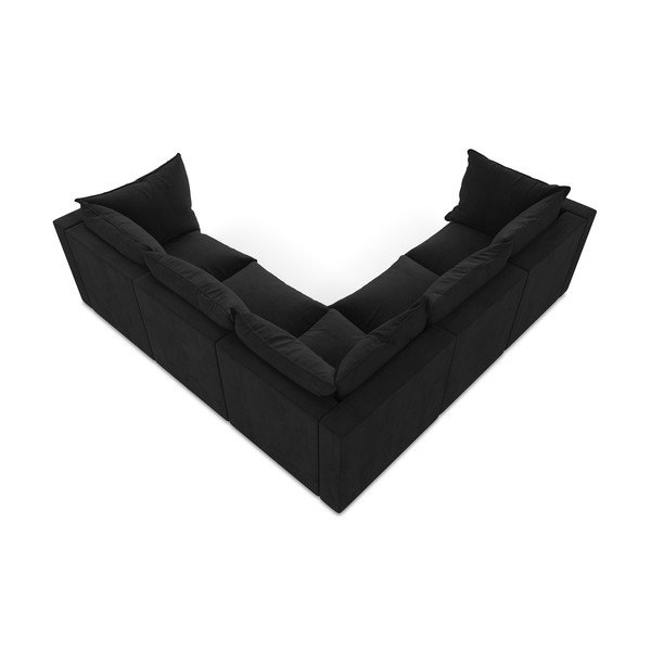 Черен ъглов диван Manao – Makamii-image-3