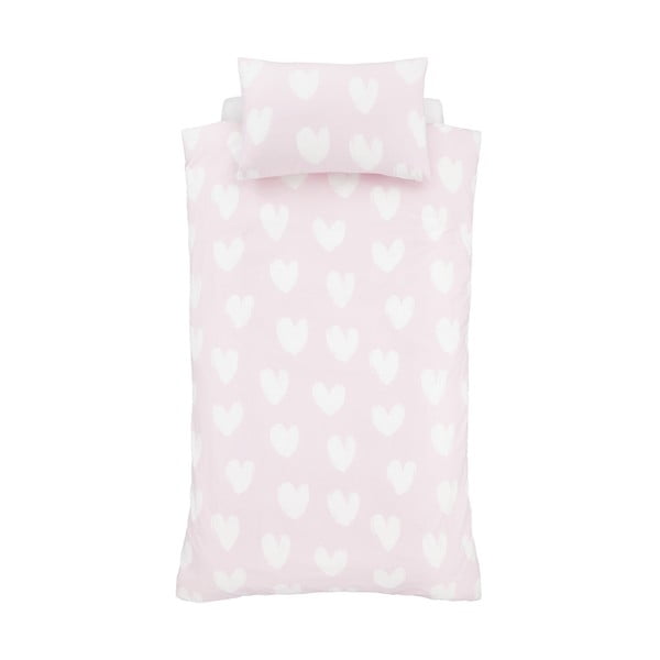 Фланелено детско спално бельо за детско креватче 120x150 cm Hearts – Catherine Lansfield-image-2