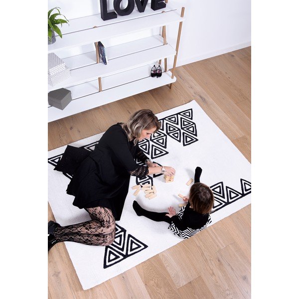 Кремав детски килим 170x120 cm Boho Chic - Lilipinso-image-1