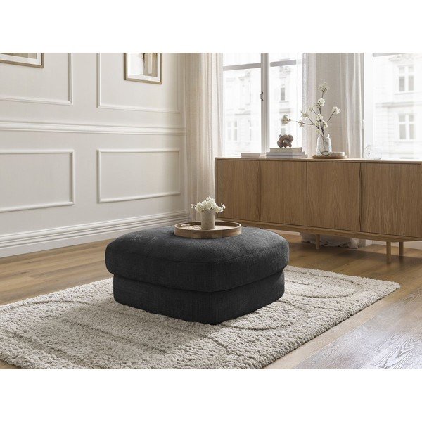 Черна шенилова табуретка Leonore – Bobochic Paris-image-4