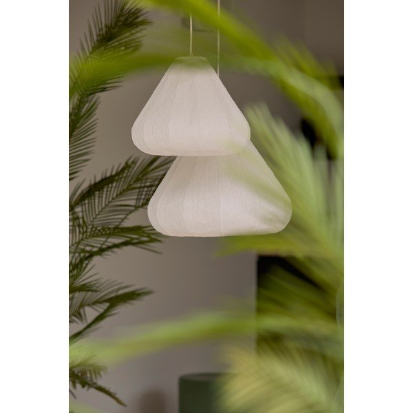 Кремаво висящо осветително тяло с хартиен абажур ø 10 cm Sarella – Light & Living-image-1