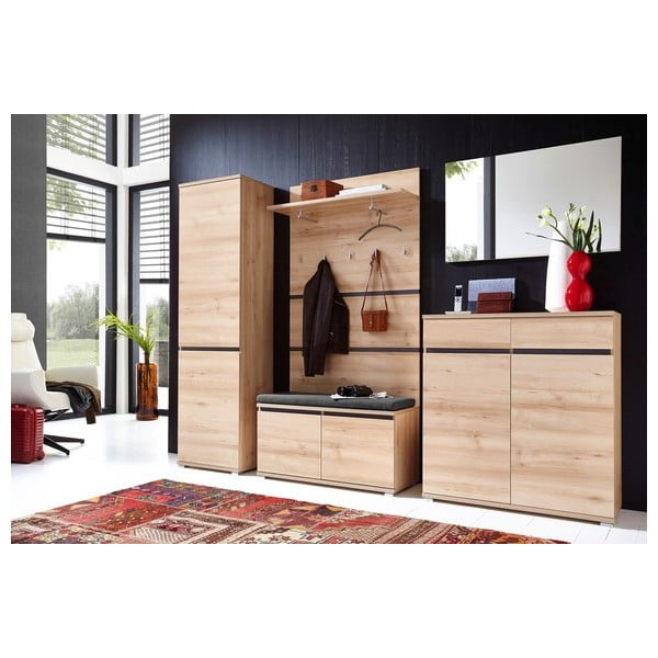 Панел за закачалки с декор от бук в естествен цвят Lissabon - Germania-image-4