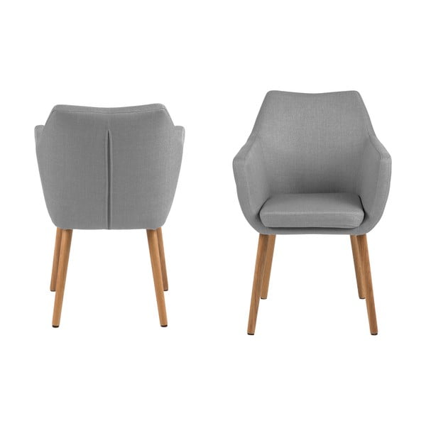 Светлосиво кресло Nora - Actona-image-4