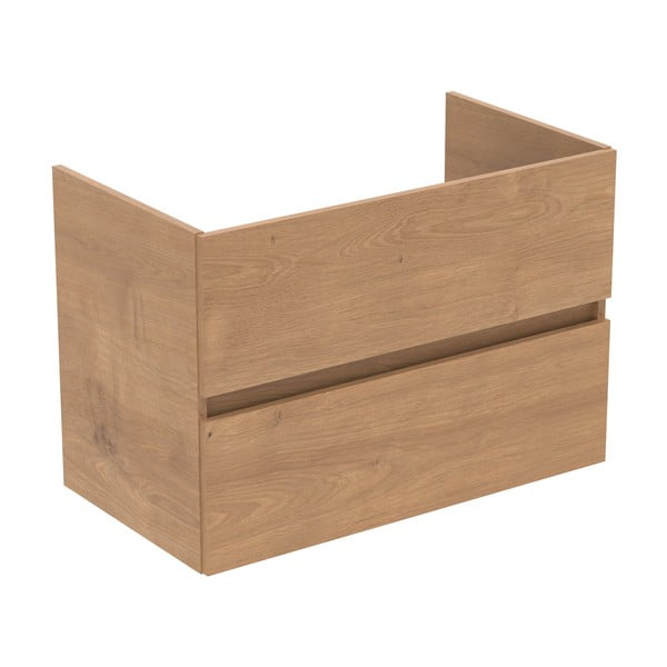 Стенен шкаф за мивка от декор от дъб в естествен цвят  80x55 cm Eurovit+ – Ideal Standard-image-2