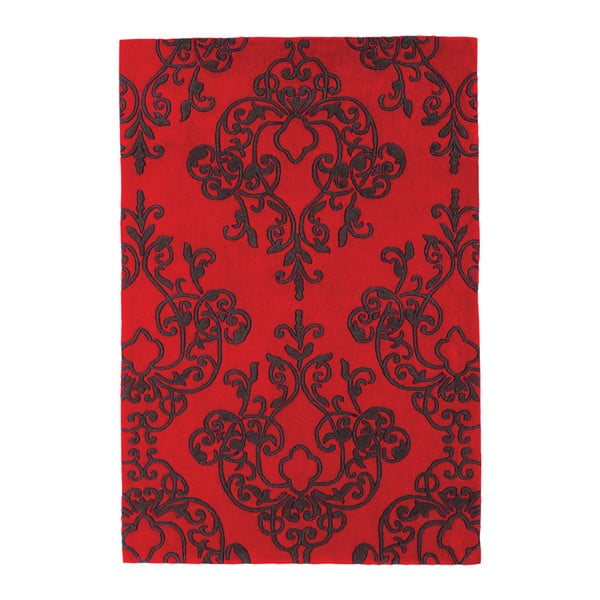 Červený  koberec  Asiatic Carpets Harlequin Oldschool, 180 x 120 cm 