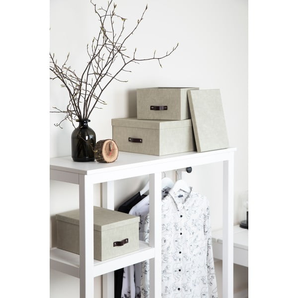 Комплект от 3 бежови кутии за съхранение Inge - Bigso Box of Sweden-image-2