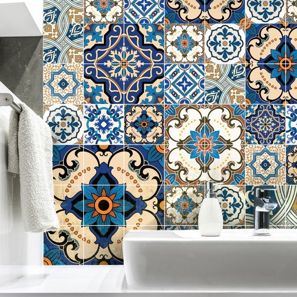 Комплект от 60 декоративни стикера за стена , 15 x 15 cm Toundra - Ambiance-image-4