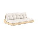 Кремав разтегателен диван 196 cm Base – Karup Design