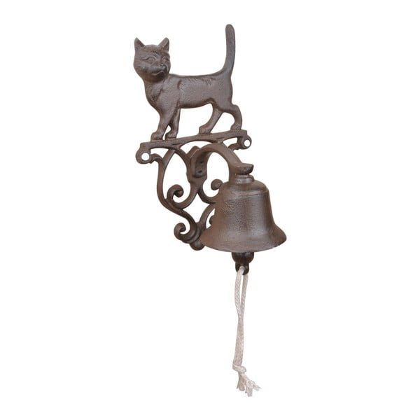 Чугунена стенна камбана с мотив на котка - Esschert Design