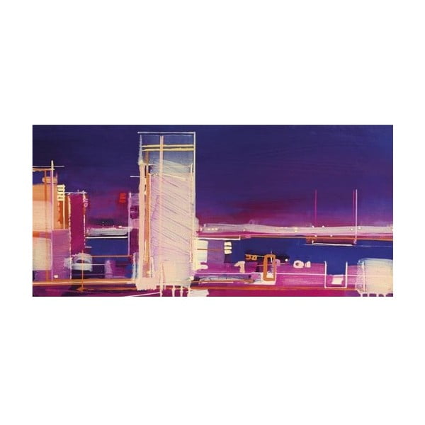 Obraz na plátně Fialové město od Sam Toft, 100x50 cm