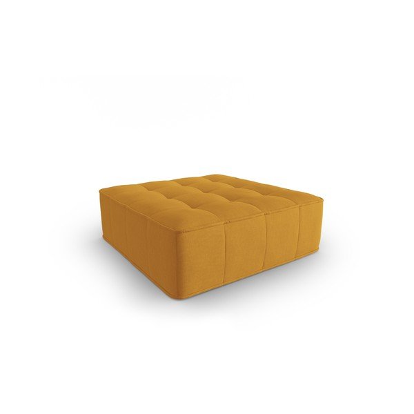 Жълта табуретка Mike - Micadoni Home-image-2