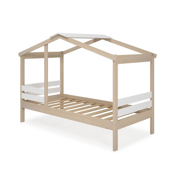 Бяло/естествено легло за къща от бор 90x190 cm Angel - Marckeric-image-4