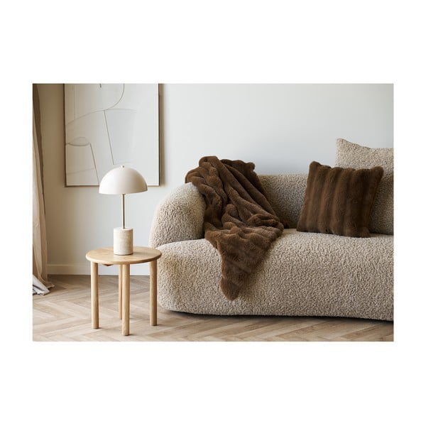 Кръгла странична масичка от масивен дъб ø 40 cm Jena – House Nordic-image-4