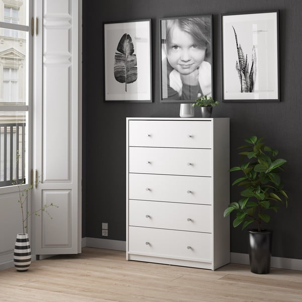 Бял скрин 72x108x30 cm May – Tvilum-image-1