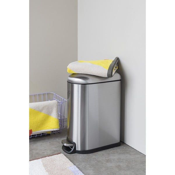 Кошче за боклук с педал от неръждаема стомана в сребрист цвят 10 l Wather – Mette Ditmer Denmark-image-3
