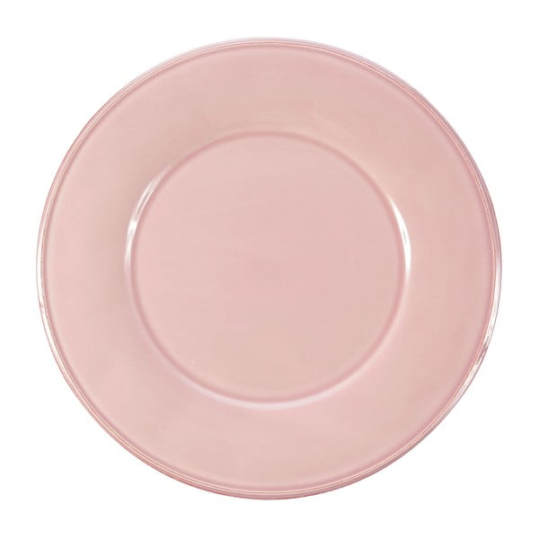 Růžový kameninový talíř Côté Table Constance, ⌀ 28,5 cm
