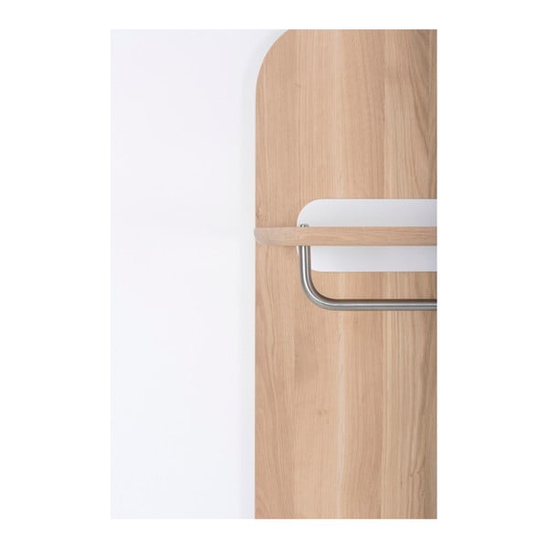 Стенна закачалка за дрехи от дъбово дърво Ena - Gazzda-image-2