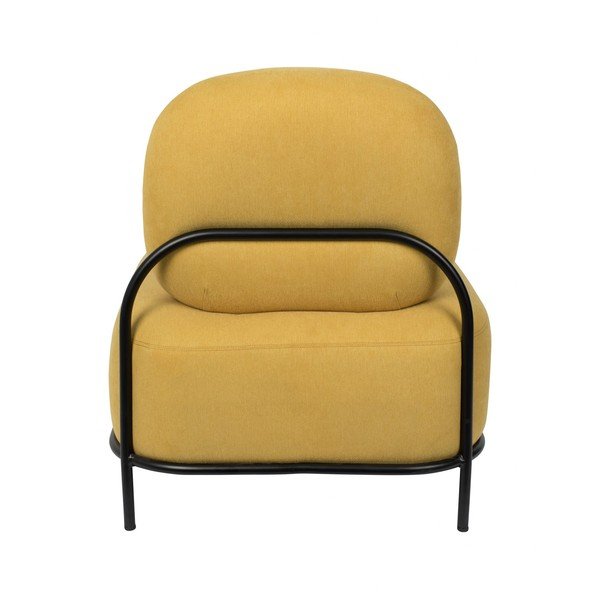 Жълт фотьойл Polly - White Label-image-4