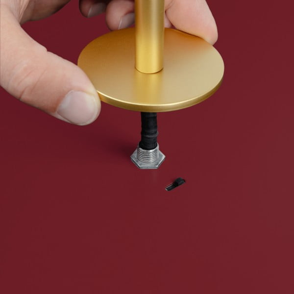 Червено метално LED затъмняващо се висящо осветително тяло с метален абажур ø 31 cm Asteria Plus – UMAGE-image-3