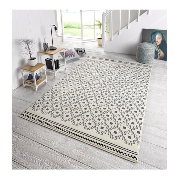 Бяло-черен килим , 70 x 140 cm Cubic - Zala Living-image-3