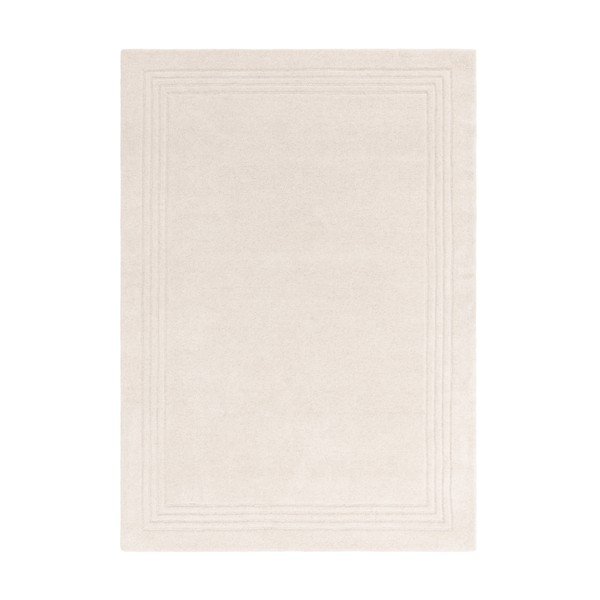 Ръчно изработен вълнен килим в цвят слонова кост 120x170 cm Orlo Ivory – Asiatic Carpets