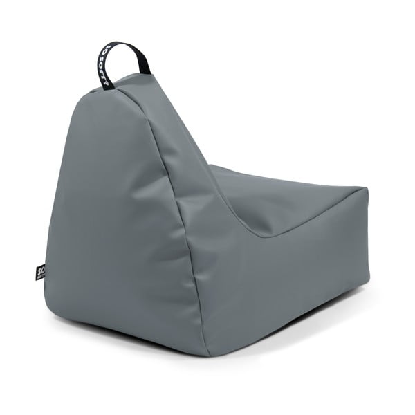 Тъмносин пуф от изкуствена кожа Chill XL – So Soft?-image-3