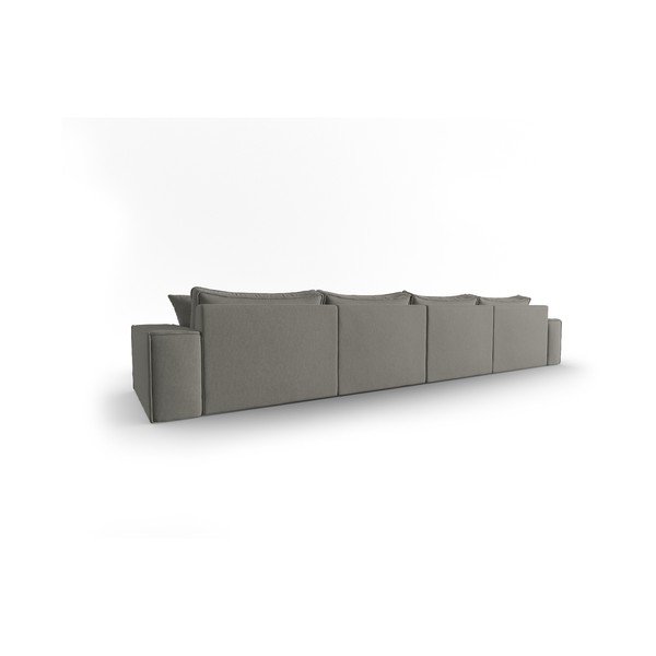 Сив ъглов диван Mike - Micadoni Home-image-4