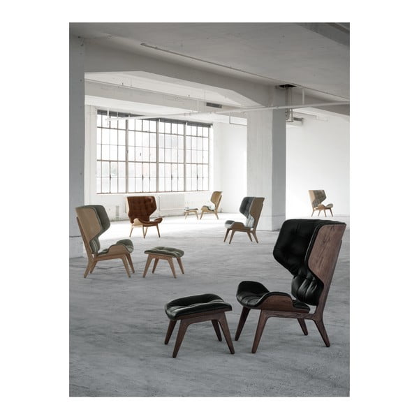 Antracitové křeslo ušák NORR11 Mammoth -image-3