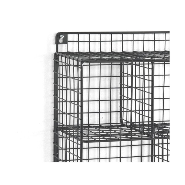 Черен органайзер за стена Grid - Tomasucci-image-1