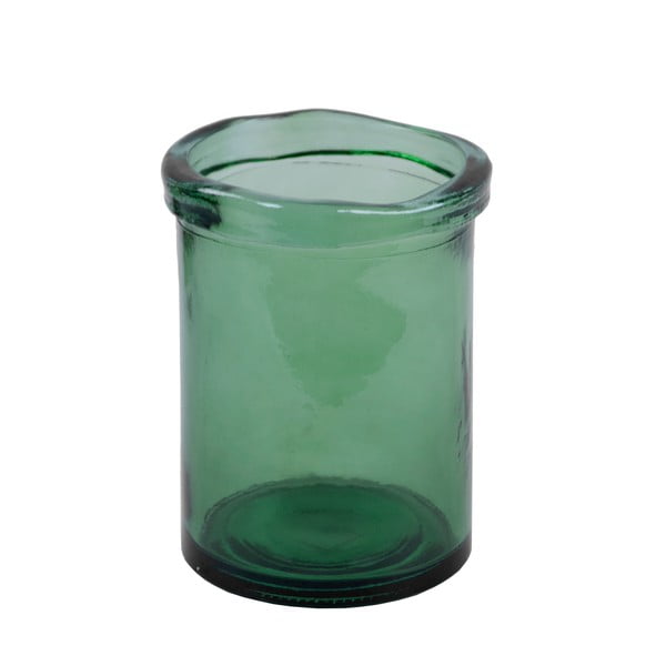 Зелена ваза от рециклирано стъкло Simplicity, височина 20 cm - Ego Dekor