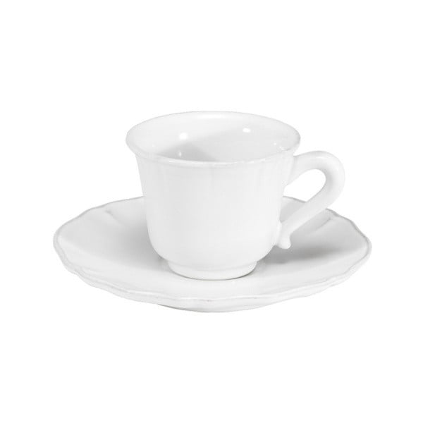 Бяла чаша с чинийка Alentejo, 90 ml - Costa Nova