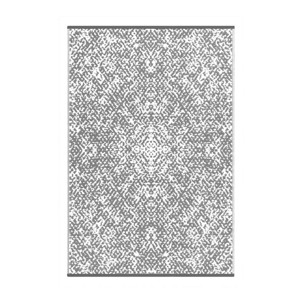 Сив и бял двустранен килим, подходящ за употреба на открито Gatra, 150 x 240 cm - Green Decore