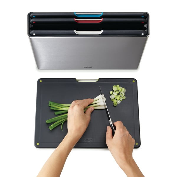 Дъски за рязане в комплект от 4 броя с поставка 7x35,5 cm Folio - Joseph Joseph-image-3