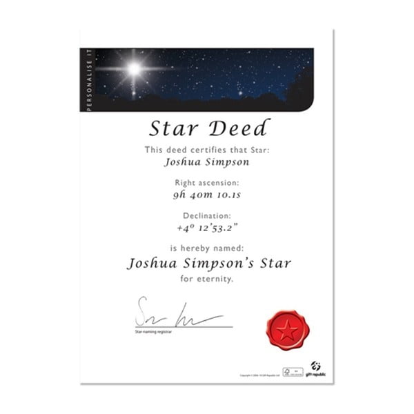 Подаръчен пакет Подарете звезда Звезда - Gift Republic-image-2