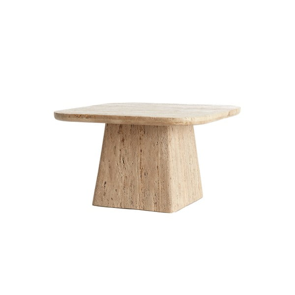 Бежова масичка за кафе с скаменен плот за маса 60x60 cm Kepami – Light & Living-image-2