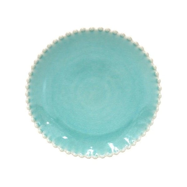 Десертна чиния от тюркоазен фаянс , ⌀ 22 cm Pearlaqua - Costa Nova