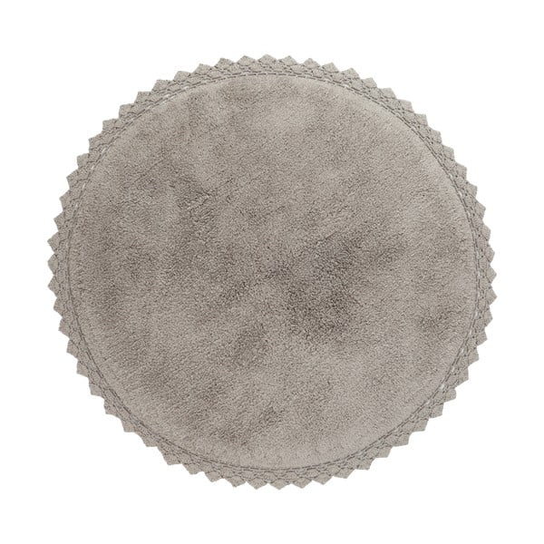 Сив миещ се кръгъл килим ø 110 cm Perla - Nattiot