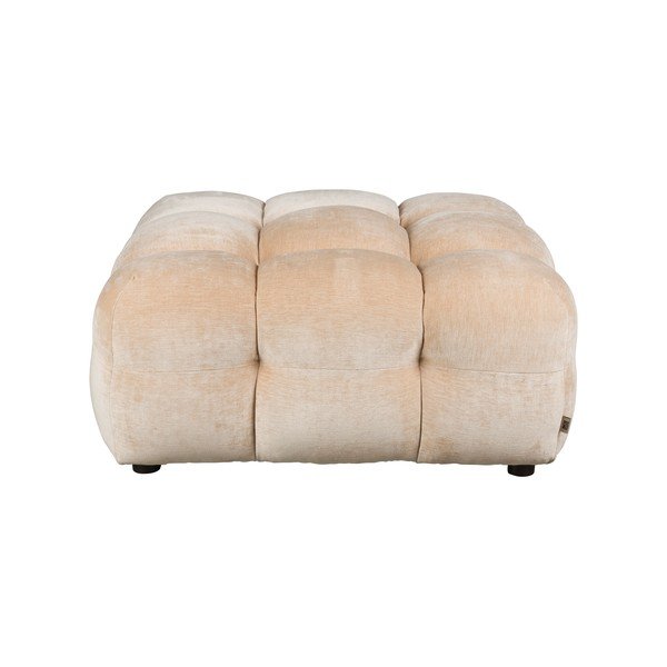 Бежова кадифена модулна табуретка Hackman – Dutchbone