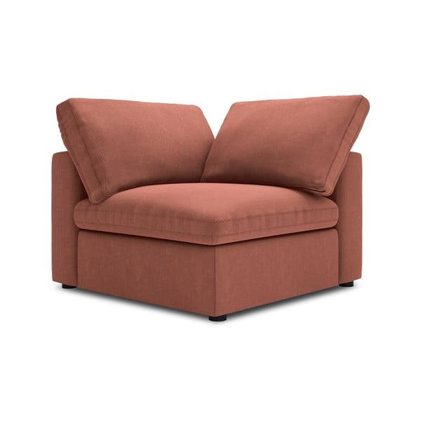 Розова двустранна ъглова част от модулен диван от велур Galaxy - Windsor & Co Sofas