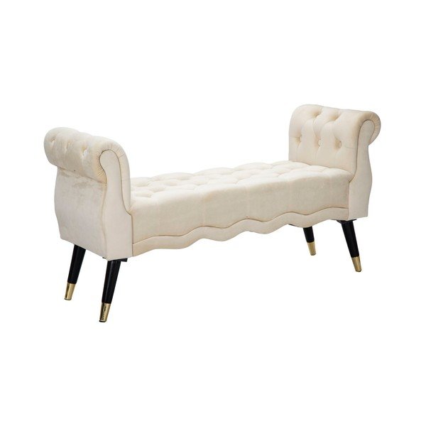 Кремава кадифена пейка Paris – Mauro Ferretti-image-2