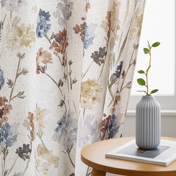 Кремаво перде 135x250 cm Flosi – Restilo-image-1