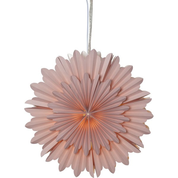 Розова коледна светлинна украса ø 50 cm Crystal - Star Trading-image-2