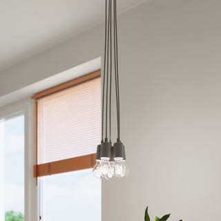 Сиво висящо осветително тяло ø 25 cm Rene – Nice Lamps