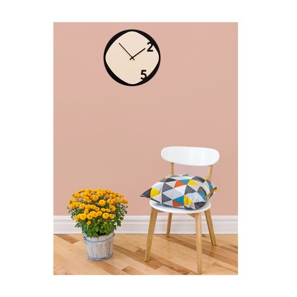 Hodiny Clock25 Beige&Black-image-3