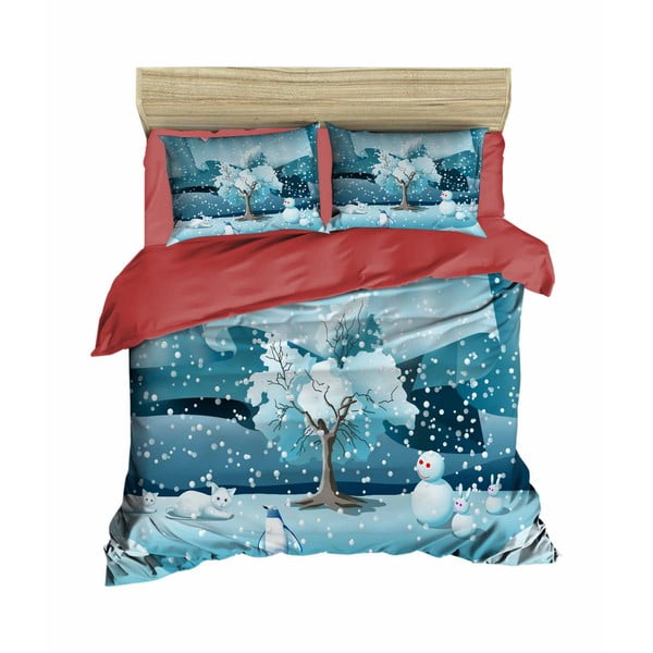Коледно спално бельо за двойно легло с чаршаф Fabio, 200 x 220 cm - Mijolnir
